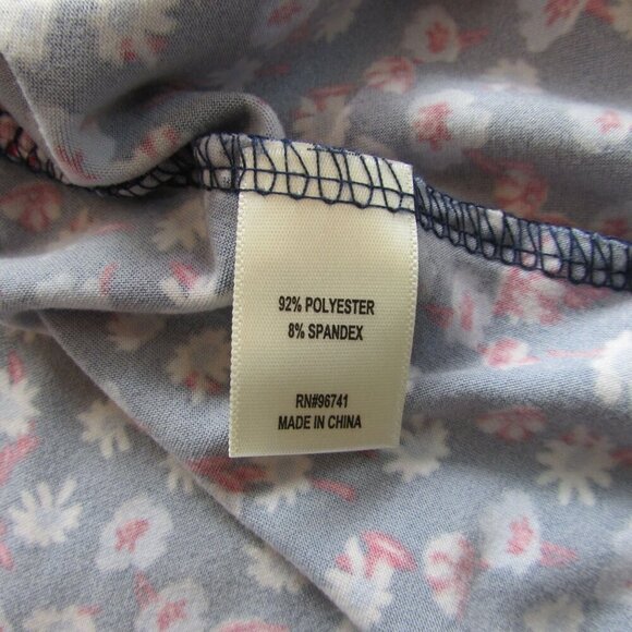 Shyanne Girl's XL Ditsy Floral Flowy Dress - Blue - Picture 5 of 7